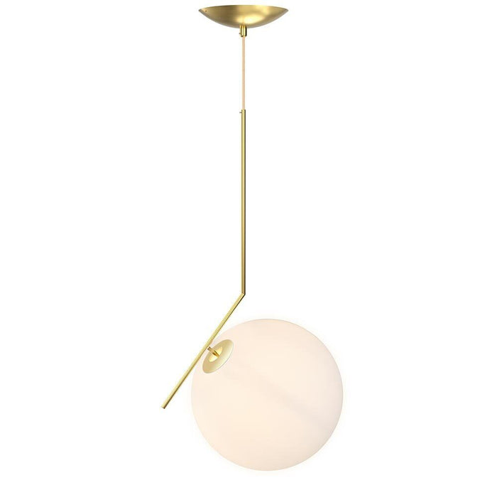 Lampadario Lampada Sospensione Sfera 25 cm Design Moderno Paralume Metallo Oro