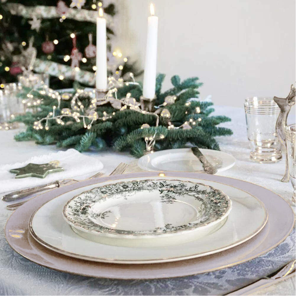 Set 6 Sottopiatti Natalizi Colore Bianco Addobbi Natalizio Decorazioni Natale