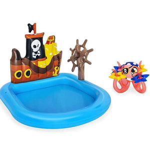 Piscina Gonfiabile Playcenter Nave dei Pirati Bambini 140x130cm con Polpo Gioco