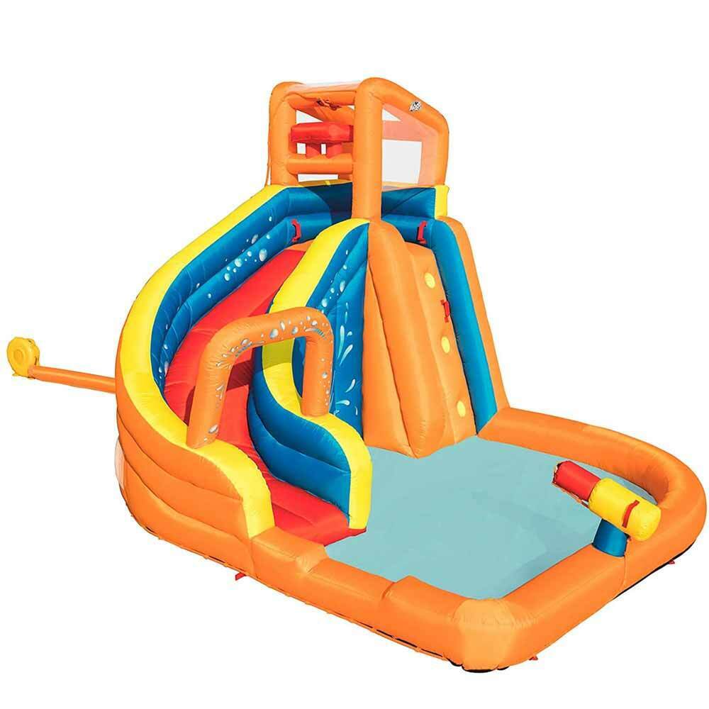 Piscina Parco Acquatico Turbo Splash con Acqua Scivolo Arrampicata e Spruzzo