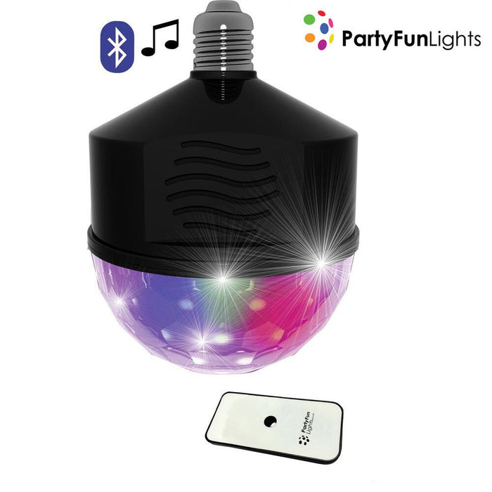 Altoparlante Disco Bluetooth 6 Led + Telecomando Attacco E27 3w Party Fun Lights