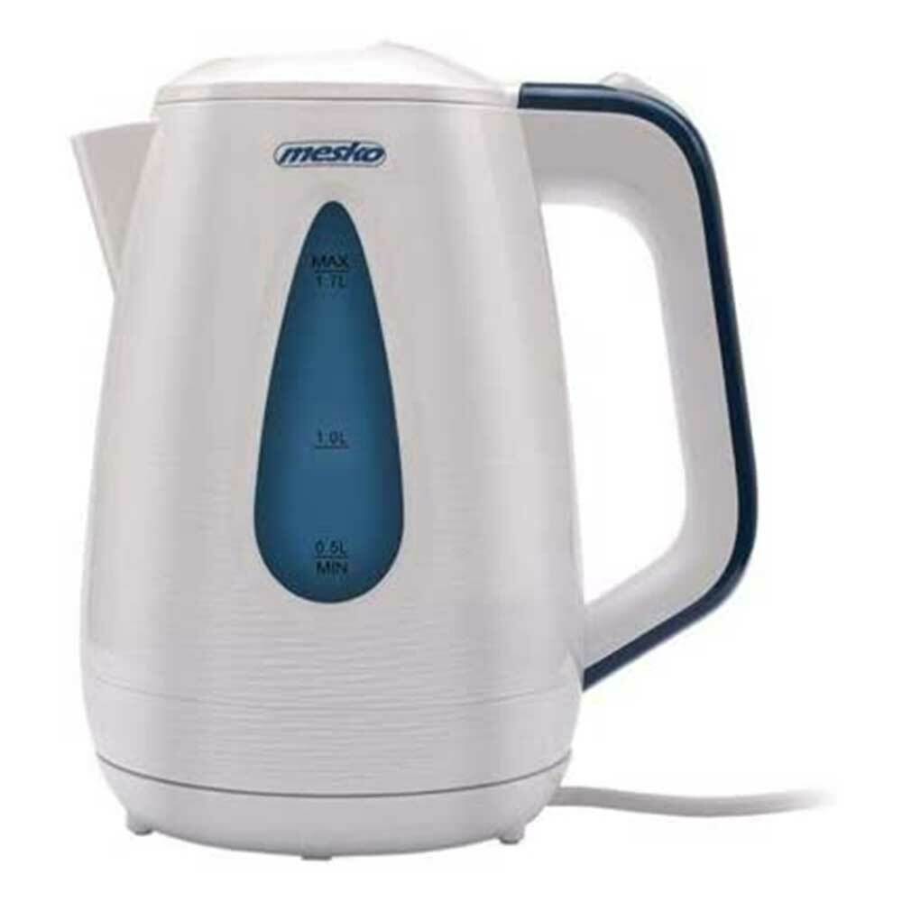 Bollitore Elettrico 1,7Lt 2200W Acqua Calda Cordless con Indicatore Livello Bian