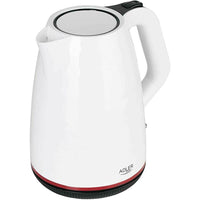 Bollitore Elettrico 1,7Lt 2200W Acqua Calda Cordless Wireless Acciaio Inox Bianc