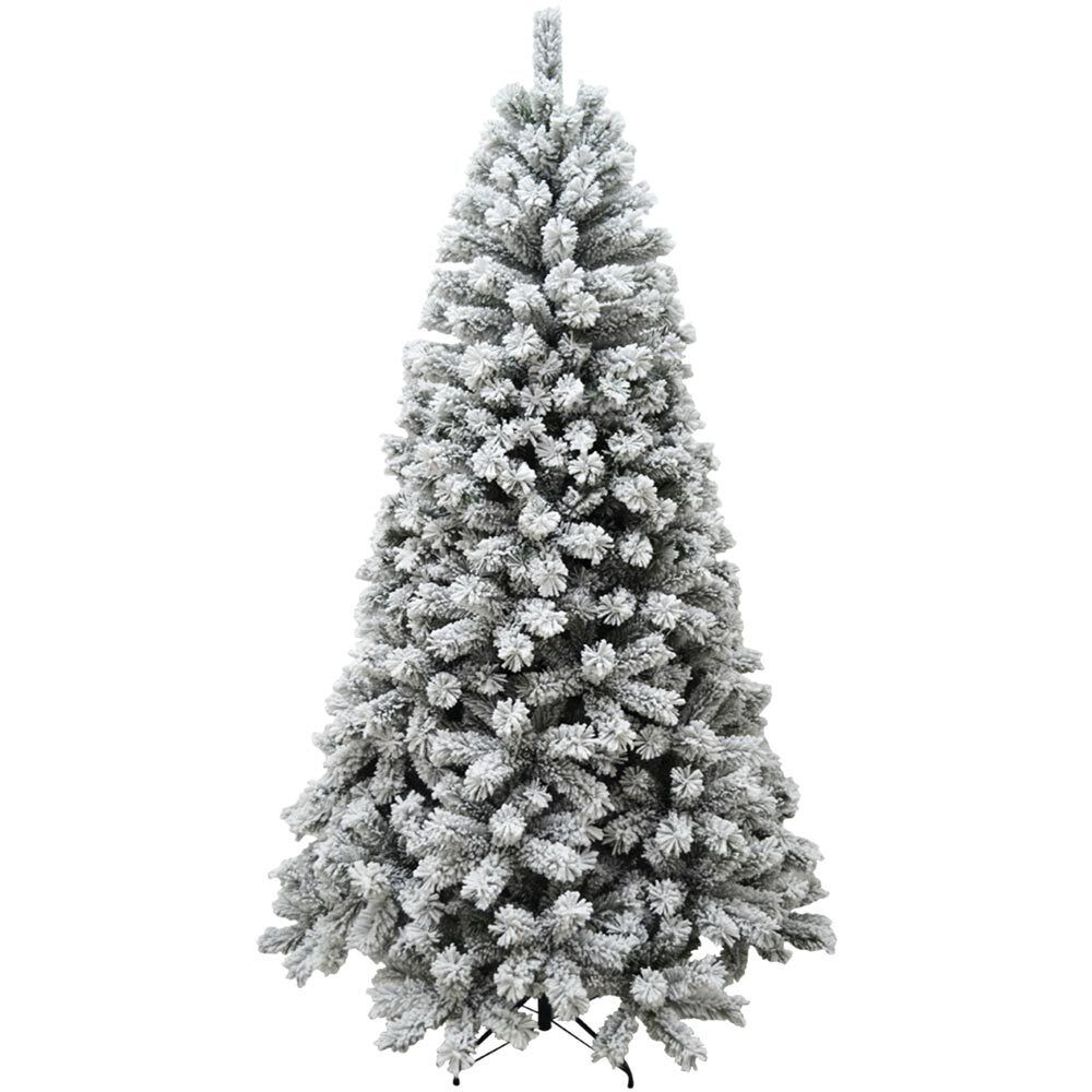 Albero Di Natale Innevato Royal 240cm 1413 Rami Super Folto Effetto Neve Reale