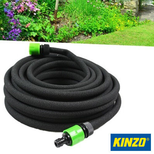 Tubo Da Giardino 15 Mt In Gomma Irrigazione E Giardinaggio Con Connettori Kinzo