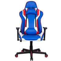 Sedia Poltrona Gaming Scrivania Ufficio Casa Reclinabile Girevole Direzionale colore Blu