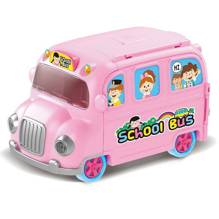 School Bus Playset Scuola Giocattolo Bambini con Bambola e Accessori Gioco