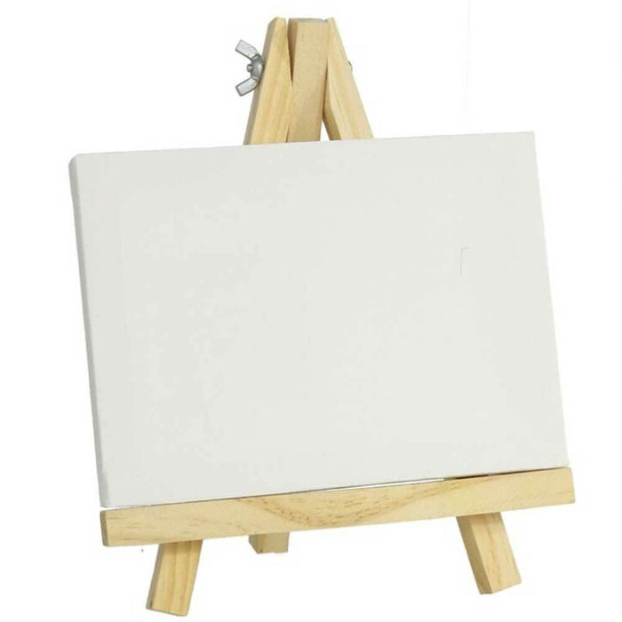 Tela da Dipingere 18,5x12cm con Telaio e Supporto in Legno Tele Pittura Pittore