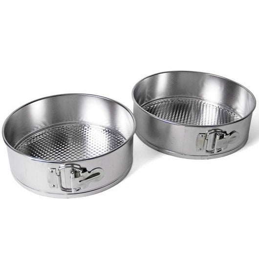 Set 2 Tortiere Teglie Da Forno Per Torte Apribili In Alluminio Diametro 23/25 Cm