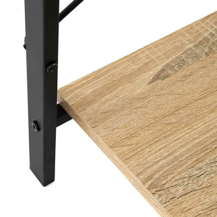 Stand Appendiabiti per Camera Da Letto in Legno MDF e Metallo Nero 80x40x160cm