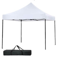 Gazebo 3x3 Pieghevole Impermeabile Richiudibile Fisarmonica Fiera mercato Bianco