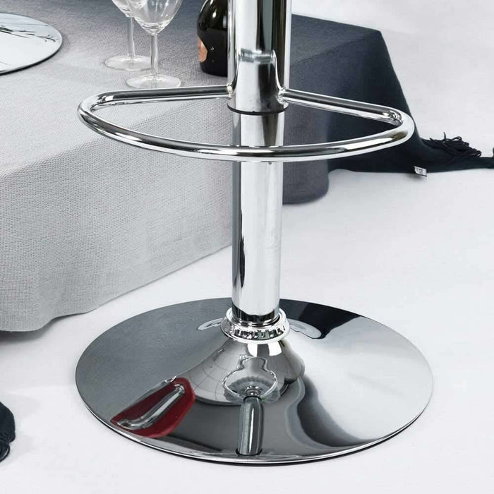 Set 2 Sgabelli Bar Cucina Seduta Forma Tappo Bottiglia Sgabello Girevole Silver