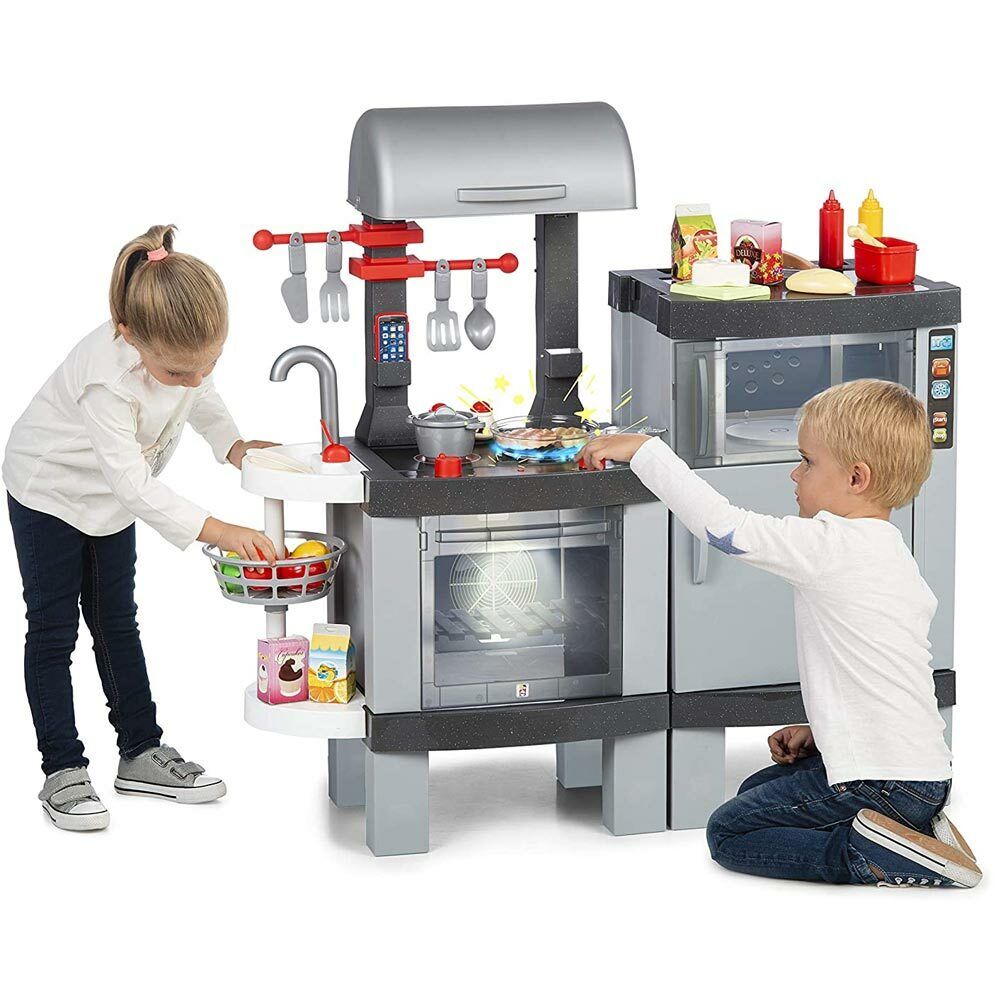 Cucina Giocattolo con Barbecue per Bambini Luci e Suoni e Alimenti Cambio Colore