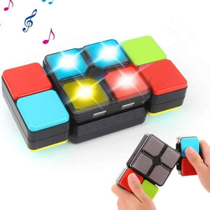 Gioco Abilita Magic Cube Giocattolo Elettronico Bambini Luci e Suoni 4 Modalità