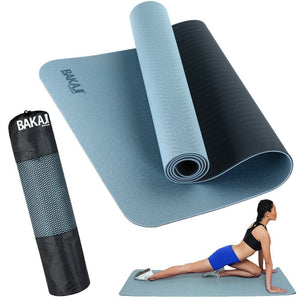 Tappetino Yoga Aerobica Pilates Tappeto Allenamento Fitness Palestra Azzurro Blu