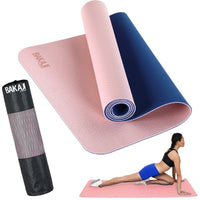 Tappetino Yoga Aerobica Pilates Tappeto Allenamento Fitness Palestra Rosa Blu