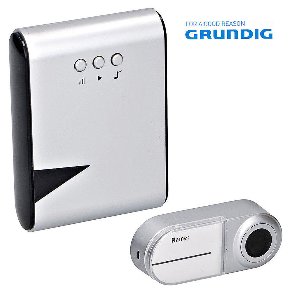 Campanello per Porta di Casa Wireless Senza Fili Grundig Ricevitore con 36 Melodie