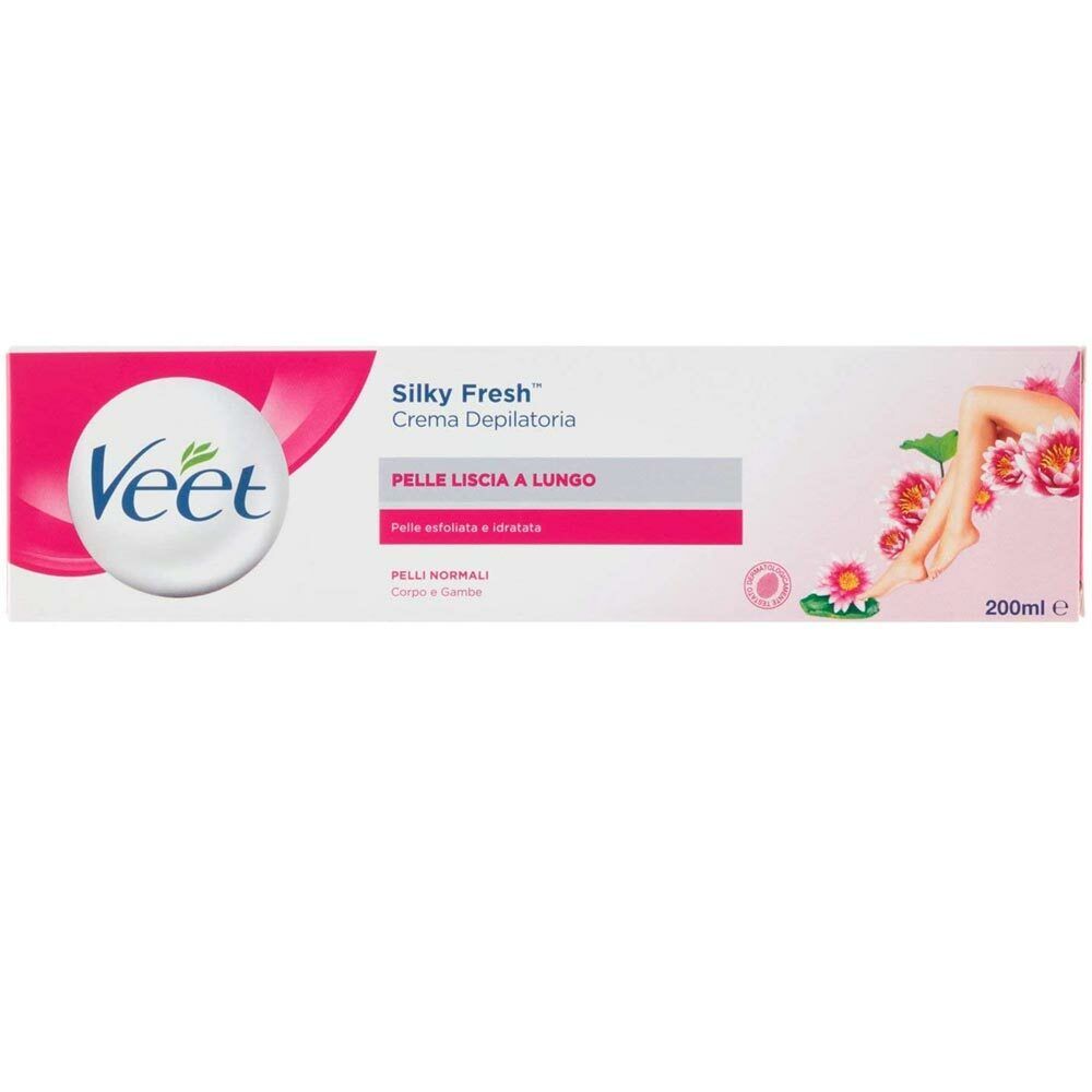 Veet Crema Depilatoria Silky Fresh Pelli Normali Corpo e Gambe Liscia a Lungo