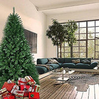 Albero Di Natale 210 Cm Pino Cuore D'oro Verde Folto 975 Rami Base A Croce