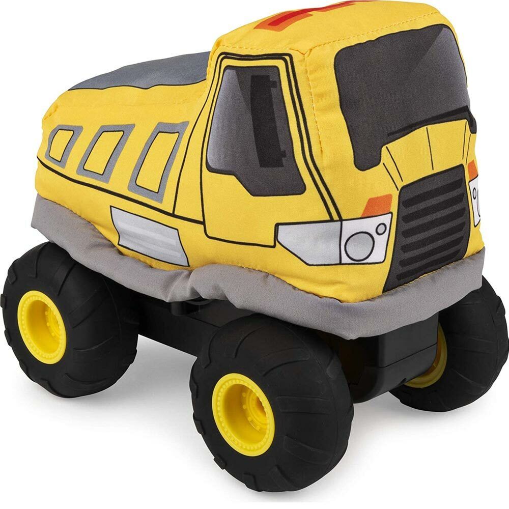 Camion Cantiere Radiococmandato Peluche Plush Power Giocattolo Bambini Giallo