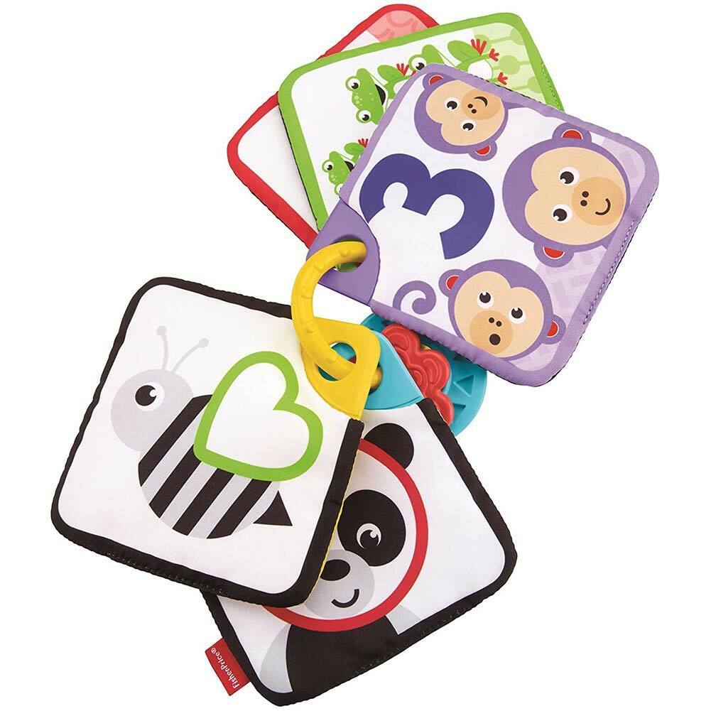 Fisher-Price Carte Soffici Ridi e Impara Primi Numeri 1-5 Carta Prima Infanzia