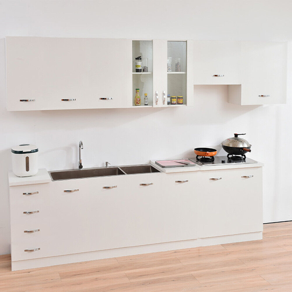 Cassettiera per Cucina Mobile Mobiletto 4 Cassetti Minimal Legno Colore Bianco