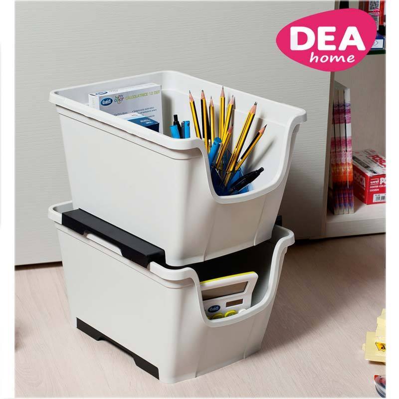 Dea Home Contenitore multiuso Wow Box S in plastica Bianco