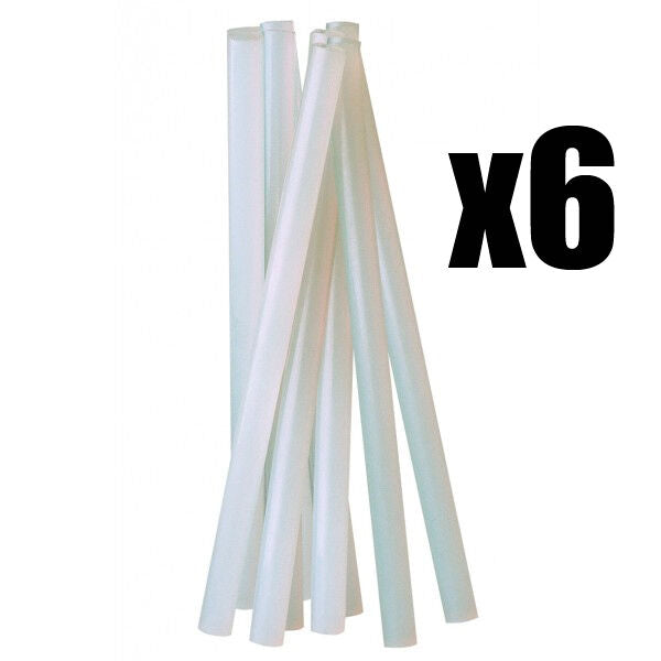 6 x Colla a Caldo Bastoncini Stick 20 cm Multiuso Pistola Termocollante Lenax