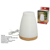 Umidificatore Aria Evaporativo Diffusore Aromi USB Luce LED 7 Color Aromaterapia