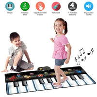 Tastiera Musicale da Pavimento per Bambini Keyboard 6 Strumenti con Registratore