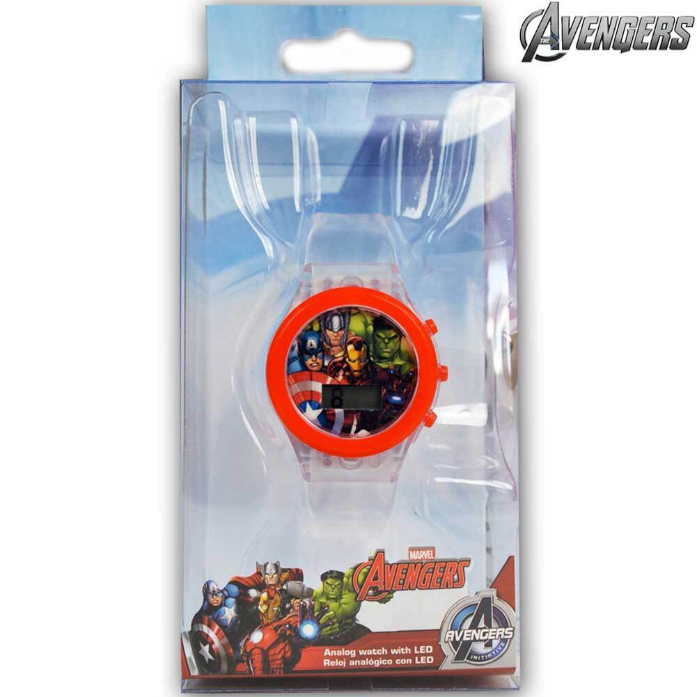 Orologio Digitale da Polso Avengers Con Luce LED in Scatola Regalo Kids Euroswan