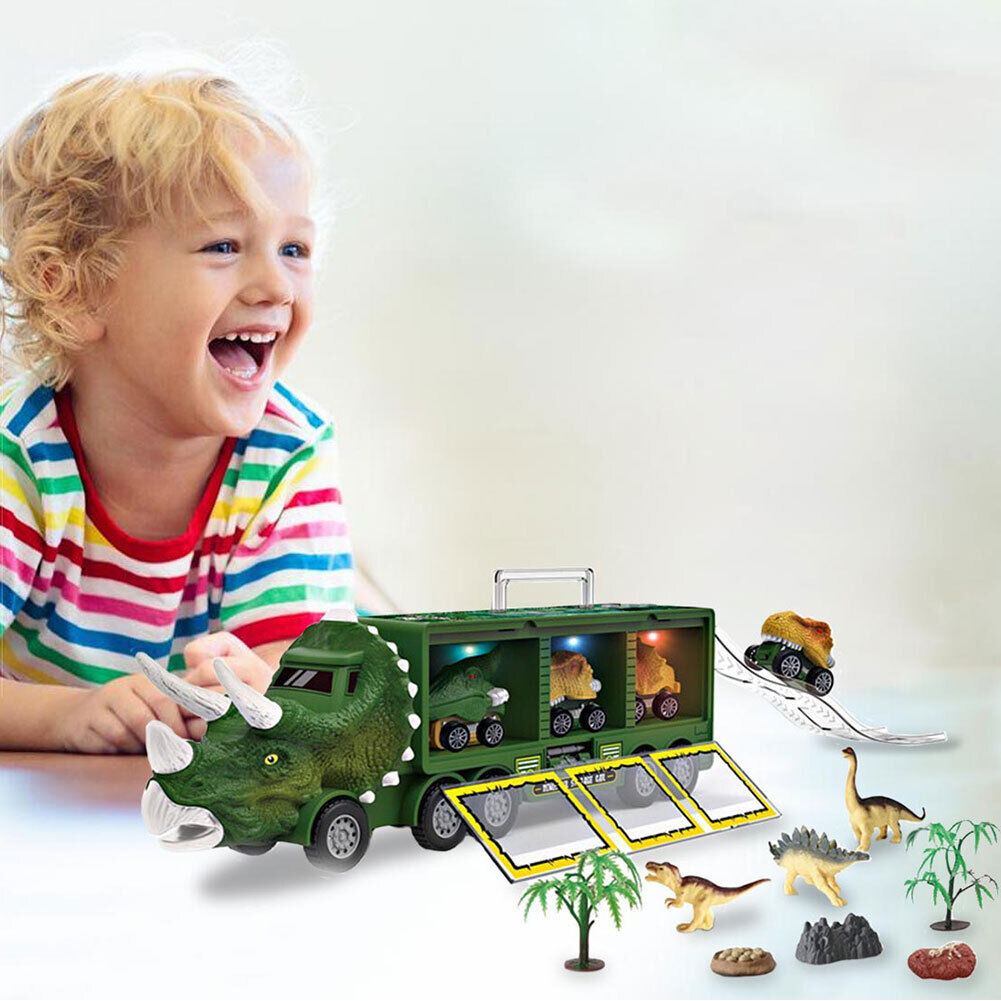 Camion Dinosauri Giocattolo con Animali Portatile Gioco per Bambini