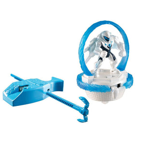 Max Steel Turbo Battle Bianco con Rampa di Lancio Personaggio e Accessorio