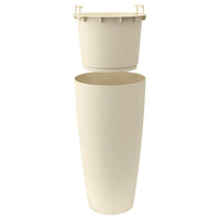 Vaso Style 2 pezzi cm  38x85 H  -  colore: tortora - AMZ2R3638T