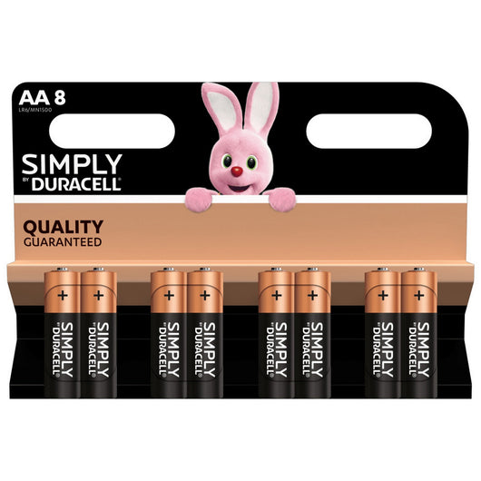 12blister duracell simply alcalina stilo bl.8pz. mn1500 36385