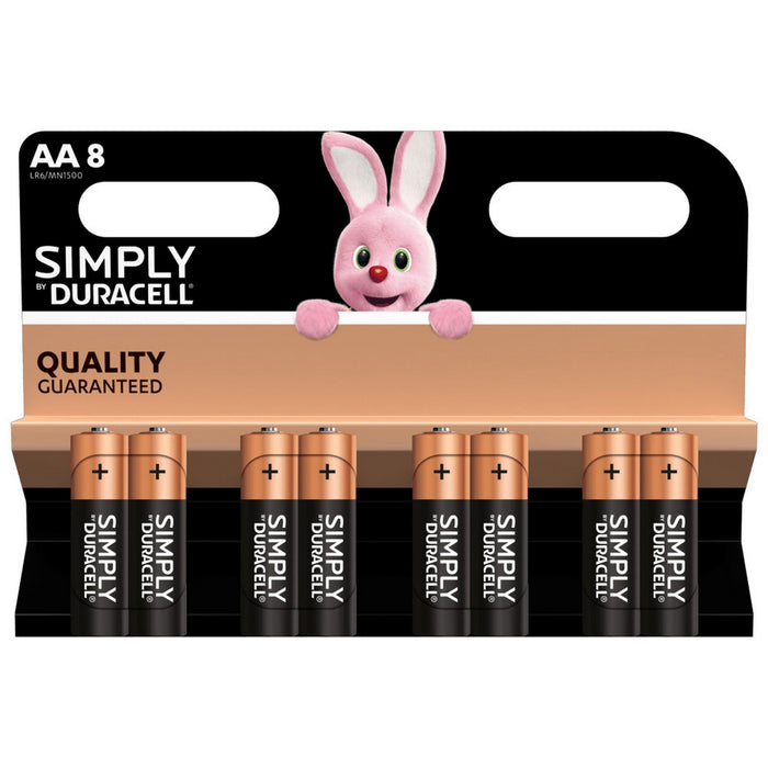 12blister duracell simply alcalina stilo bl.8pz. mn1500 cod:ferx.36385