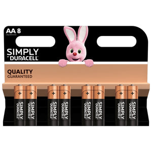 DURACELL SIMPLY ALCALINA STILO BL.8PZ. MN1500 DURACELL BL 12,0