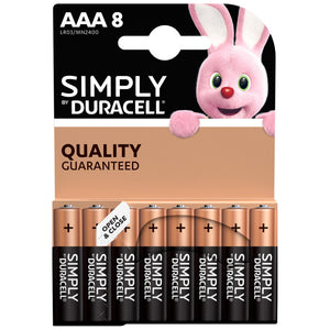 10blister duracell simply alcalina m/stil bl.8pz.mn2400 36401