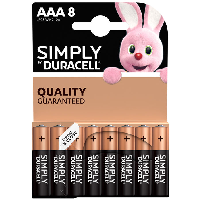 DURACELL SIMPLY ALCALINA M/STIL BL.8PZ.MN2400 DURACELL BL 10,0