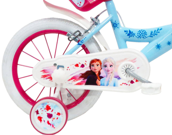 Bicicletta per Bambina 16" 2 Freni Disney Frozen Azzurra