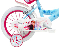 Bicicletta per Bambina 14" 2 Freni Disney Frozen Azzurra