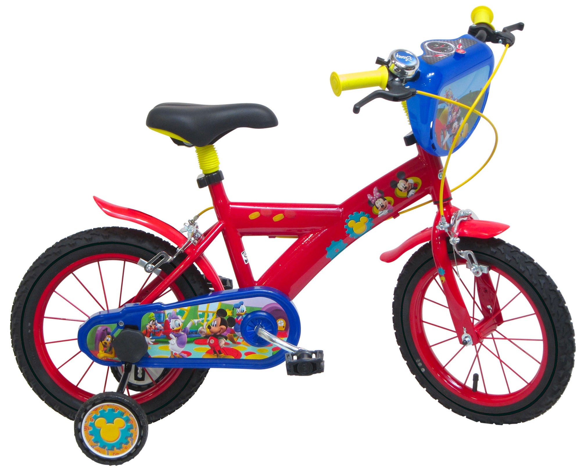 Bicicletta per Bambino 14" 2 Freni Disney Mickey Mouse Rossa