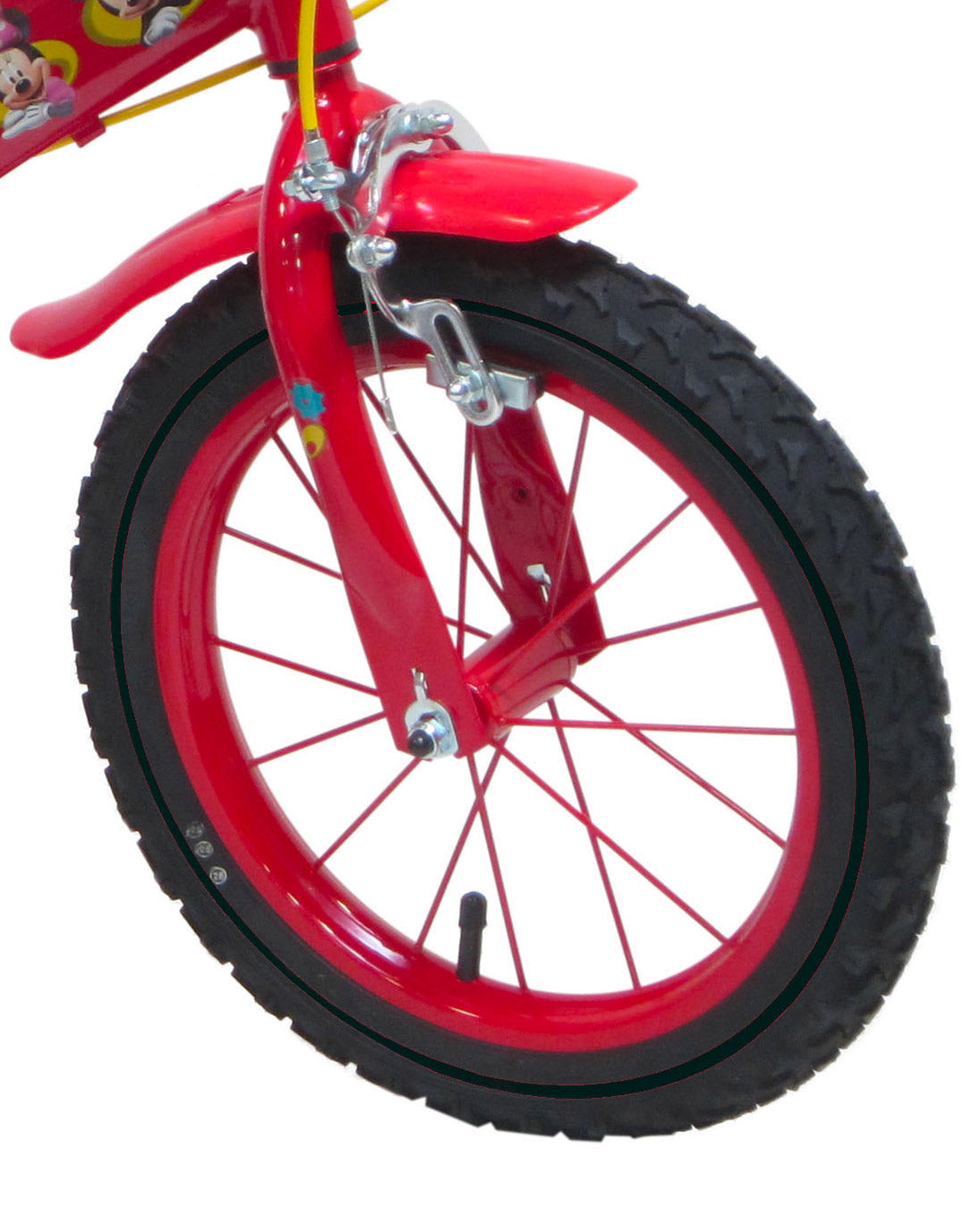 Bicicletta per Bambino 14" 2 Freni Disney Mickey Mouse Rossa