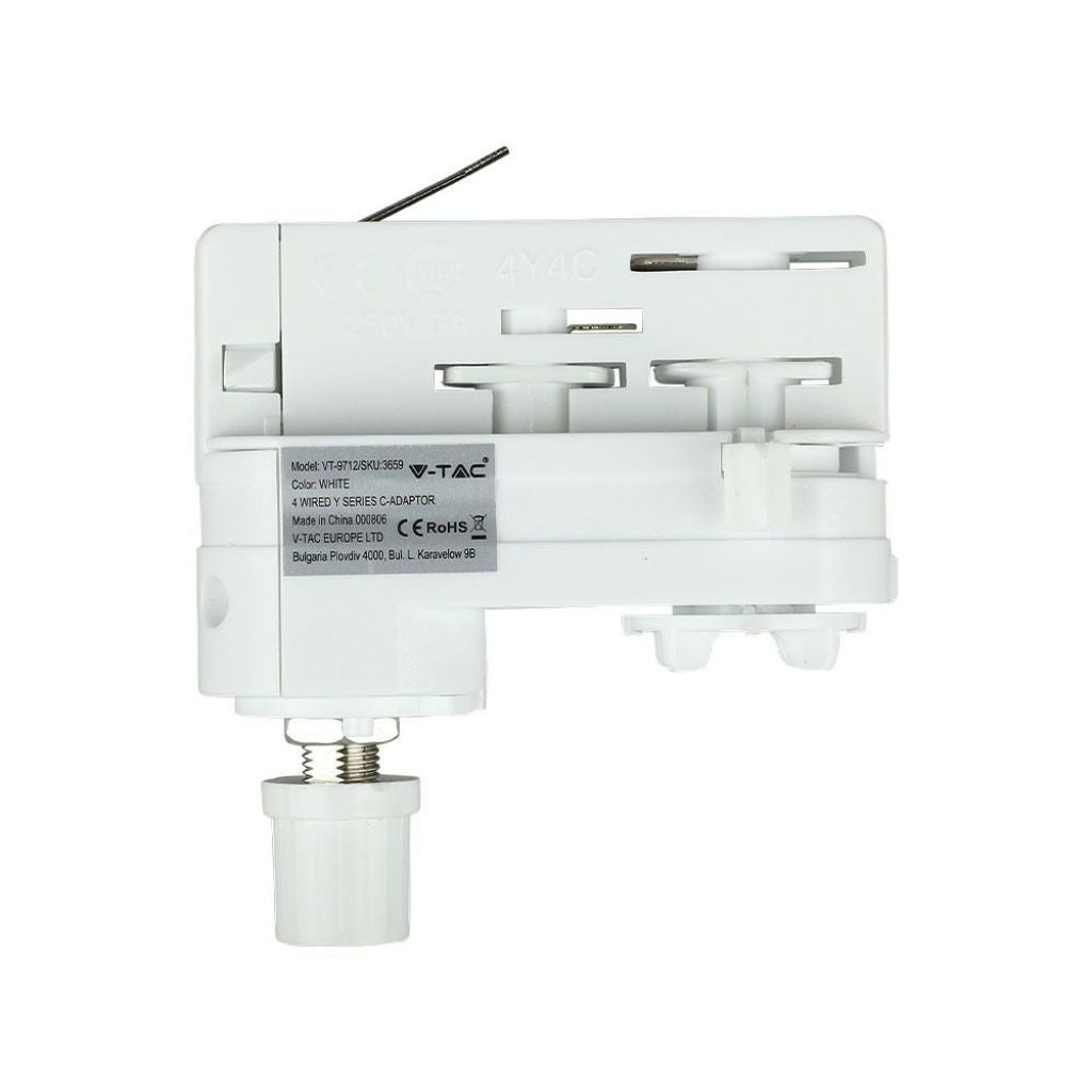 Adattatore Light Light a 4 binari Bianco - Adattatore Binario -> 220V