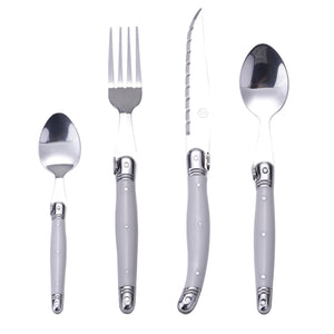 Set 24 Pz Posate Con Manico In Plastica - Laguiole 40268407