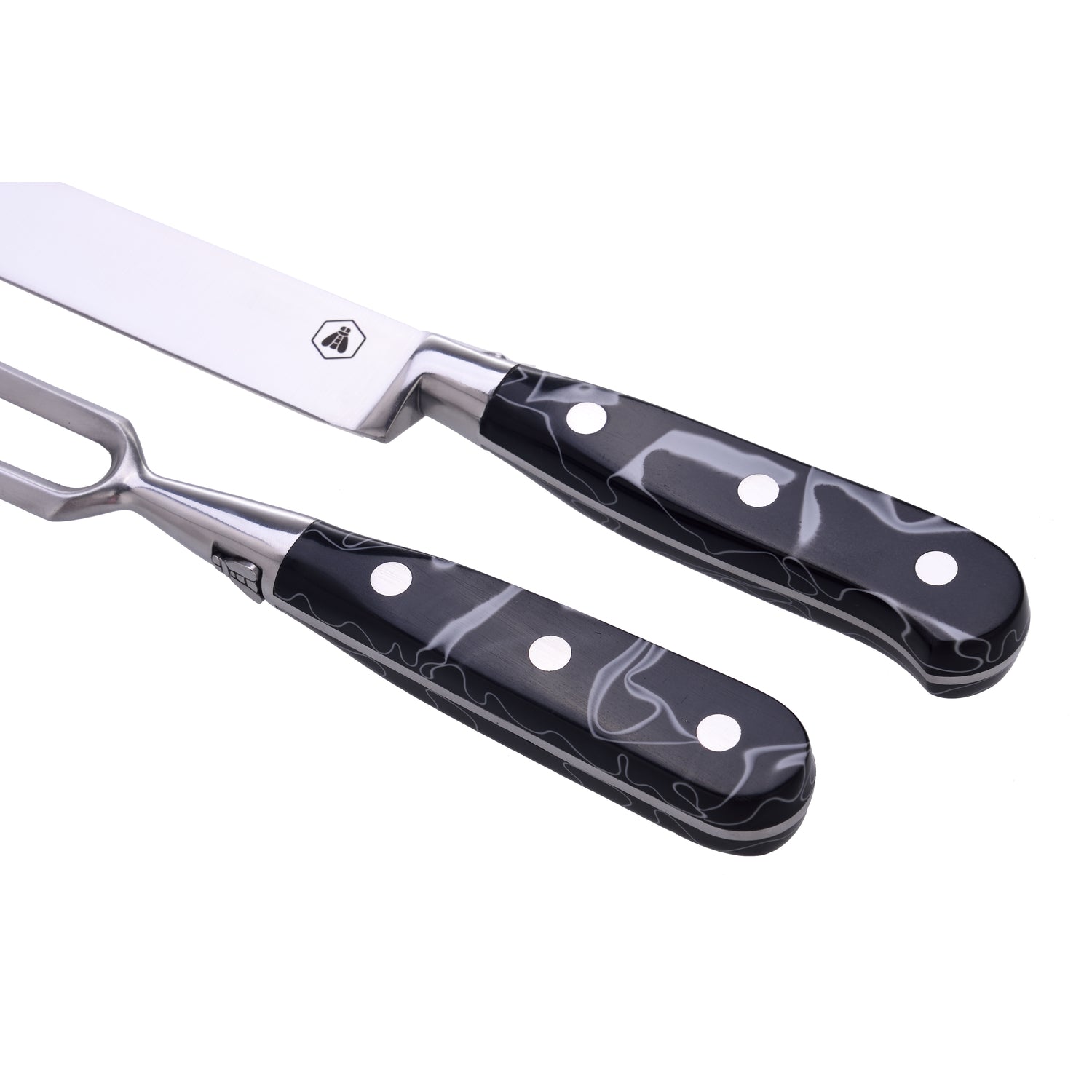 Set Coltello E Forchettone In Acciaio Inossidabile Per BBQ - Laguiole 40268474