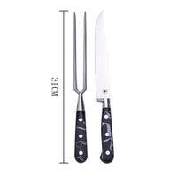 Set Coltello E Forchettone In Acciaio Inossidabile Per BBQ - Laguiole 40268474