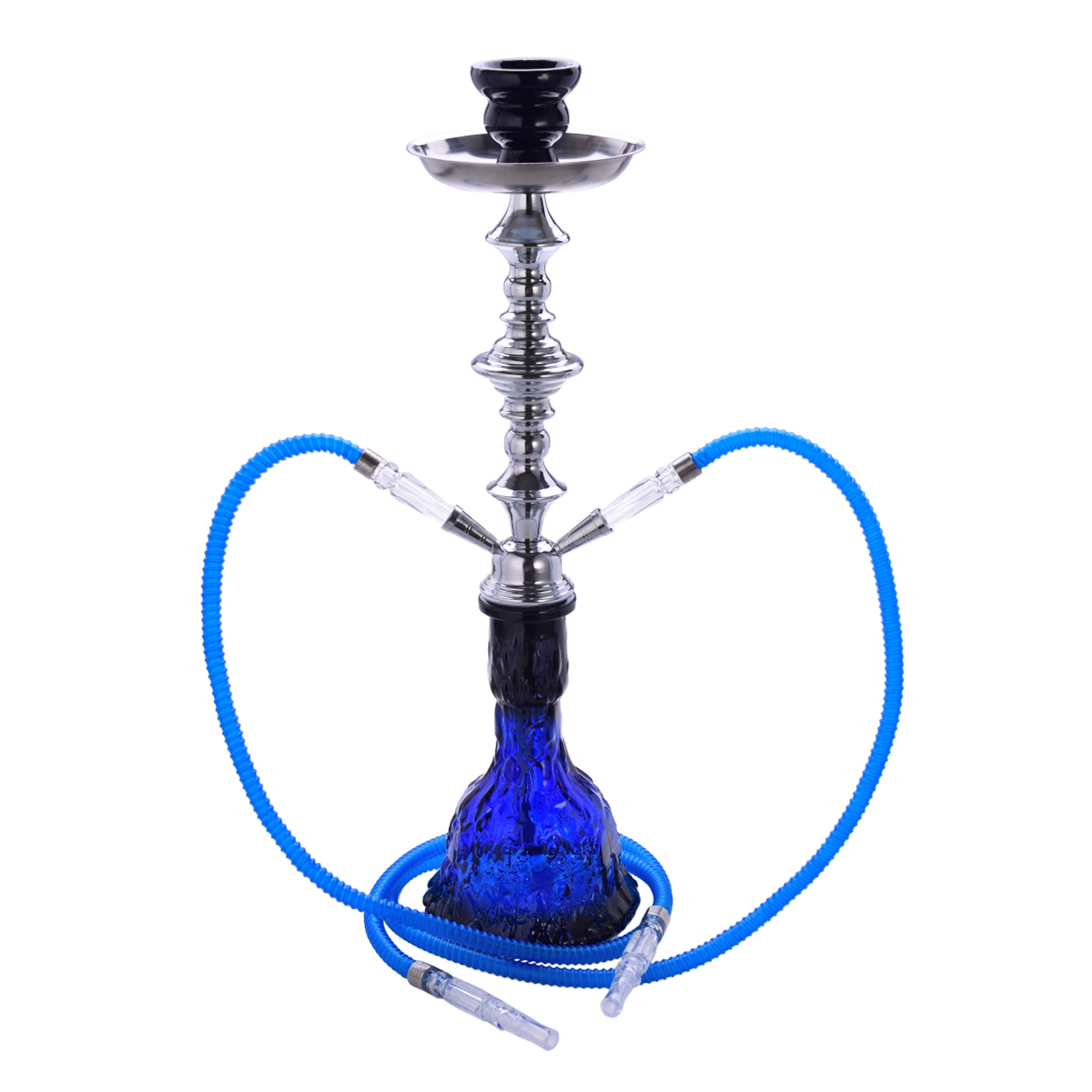 Bong Per Narghilè Blu A 2 Tubi 55cm - 40508048