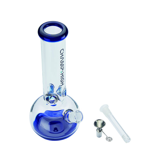 Bong Champ High In Vetro Blu 30cm - Polyflame 40506145