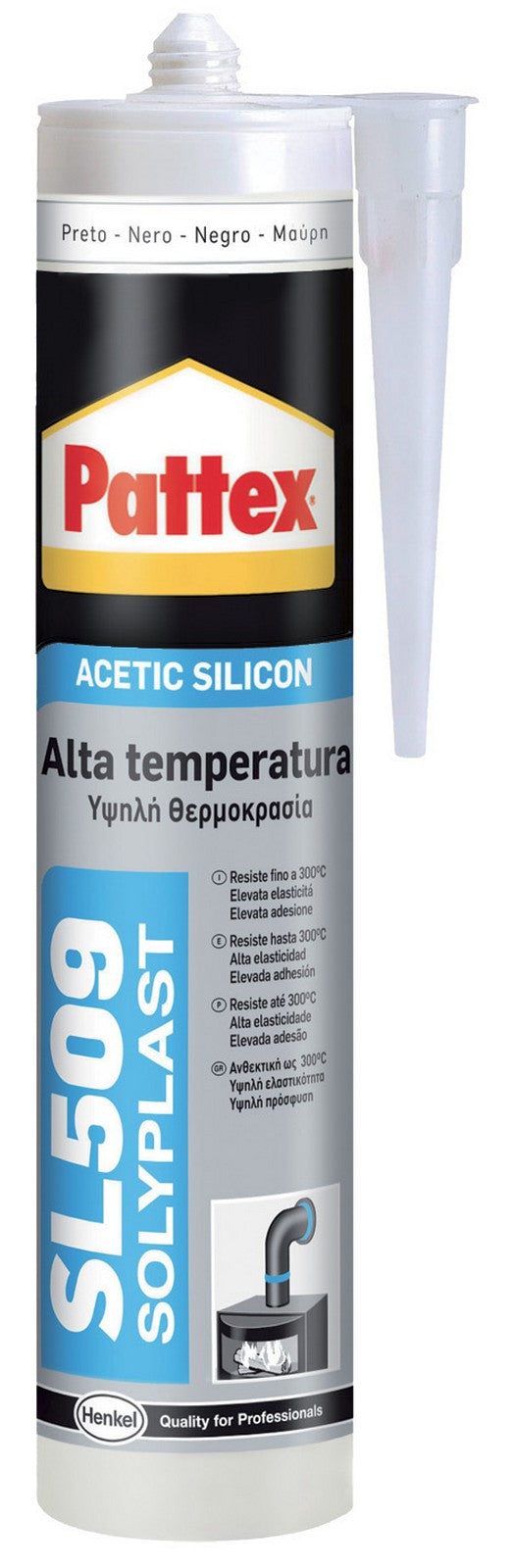 cartuccia silicone alte temperature sl509 rosso ml.300 36720